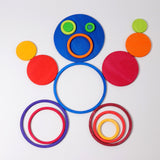 Concentric Circles & Rings (Rainbow)