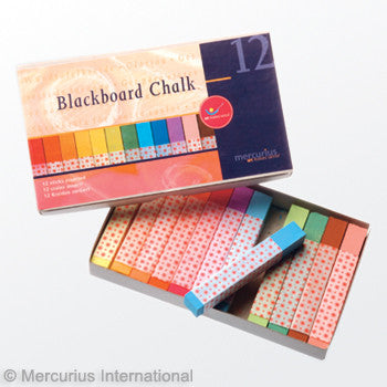 Mercurius Blackboard Pastel Chalk - 12 colours @ 大樹孩子生活館             Tree Children's Lodge, Hong Kong - 1