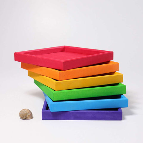 Wooden Rainbow Tray (6 colors)
