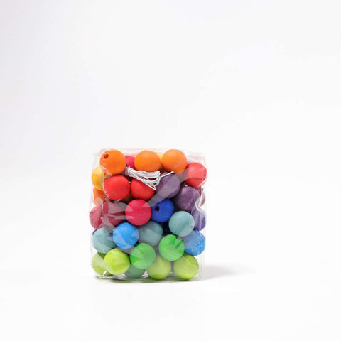 Colored Beads, 60 pcs