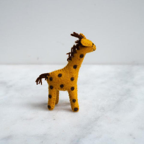 Baby Giraffe Felted Wool Toy